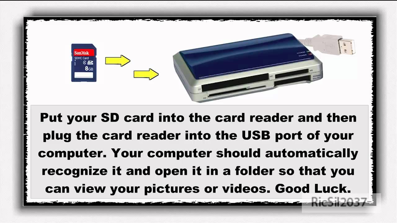 download sdhc card to computer